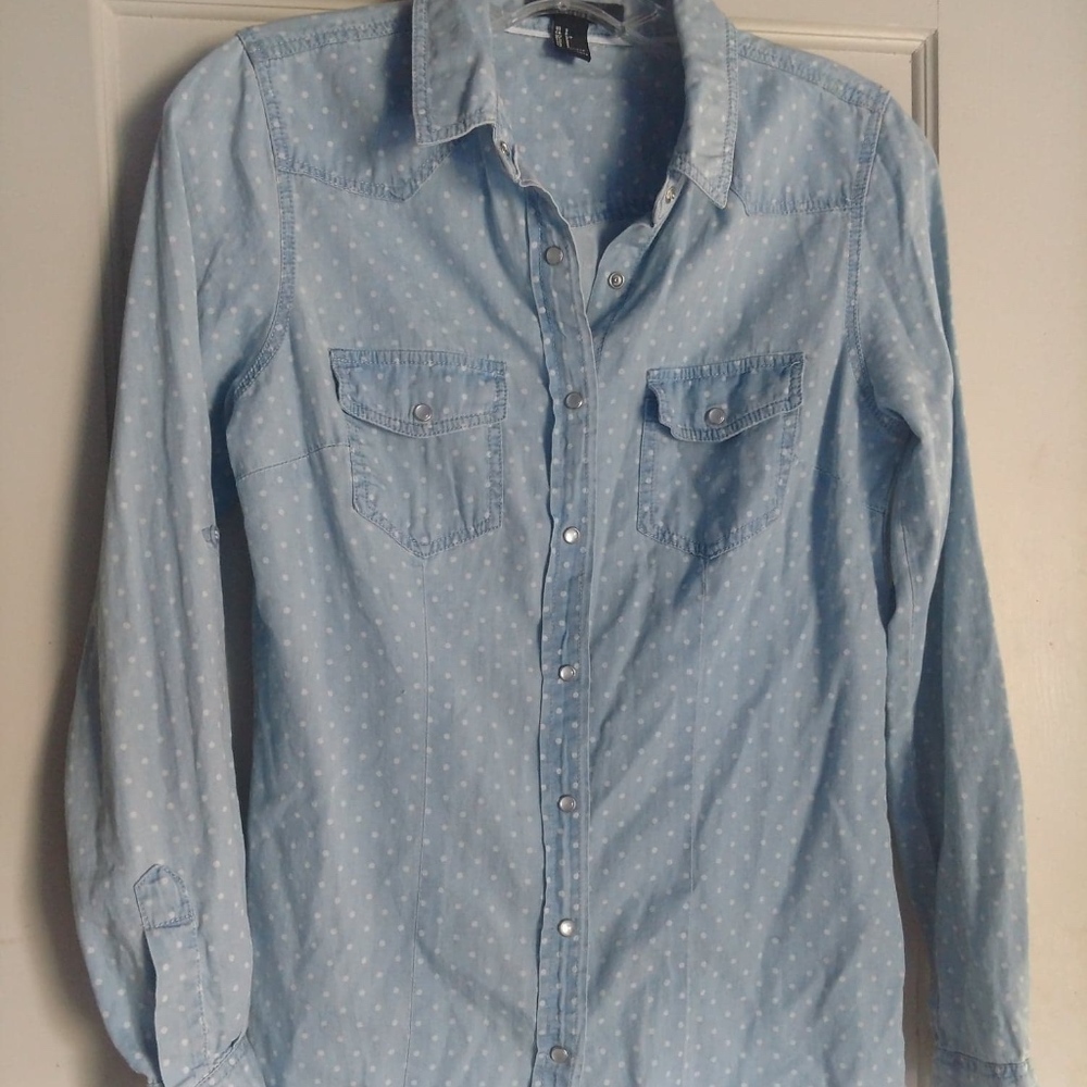 Polka Dot FOREVER 21 button-down